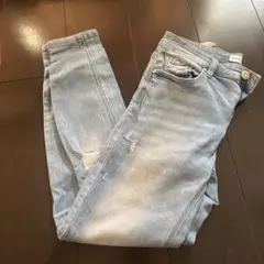 SKINNY LOW WAIST ライトブルー スキニーデニム