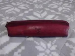 IL BISONTE レザー ペンケース 赤のサムネイル