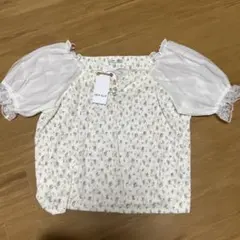 花柄　半袖　トップス レディース　れいぼん ピンク 大きいサイズ 新品　4Lのサムネイル