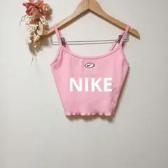 NIKE ナイキ キャミソール トップス ロゴ ピンク ショート丈のサムネイル