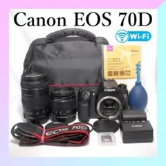 超高画質✨Canon EOS 70D ダブルレンズ 初心者 ハイアマチュア - メルカリ