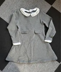 ビーミングバイビームス　レース　ワンピース　キッズ　130 グレー