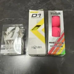 ゴルフボール ティーセット HONMA Volvik BRIDGESTONEのサムネイル