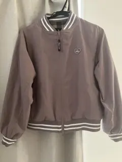 冬用　中フリースジャケット160cm 茶色ベージュ冬パーカー160