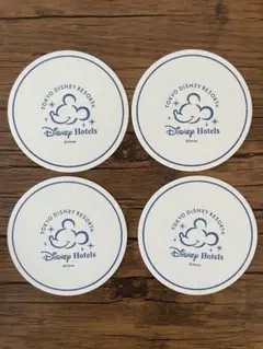 東京ディズニーランドホテル 宿泊者用 コースター 4枚セット（非売品）のサムネイル