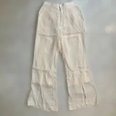JEANASIS 白フレアパンツ