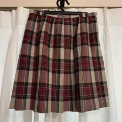 イーストボーイEASTBOY 制服スカート ベージュ チェック　女子高校生