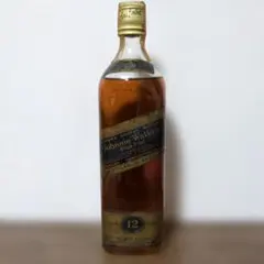Johnnie Walker 黒ラベル12年　金キャップ　旧ボトル　750mlのサムネイル