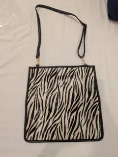 ゼブラ柄 ショルダーバッグ