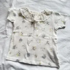 レースが可愛い　動物柄　Tシャツ　90
