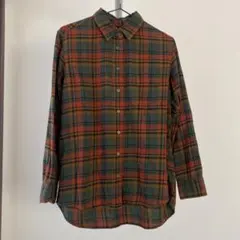 【UNIQLO】チェック柄 フランネル長袖シャツ　Mサイズ