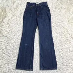 良品✨AZUL BY MOUSSY デニム フレア コットン S インディゴ