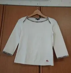 ☆ BURBERRY LONDON ☆ 七分袖 カットソー ノバチェック