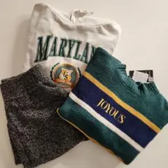 【INGNI】他 パーカーセーター短パン レディース Lサイズ3点セット