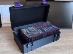 ラスト1品おまけ付き！トレカ用 アルミ収納ケース ブラック サイド