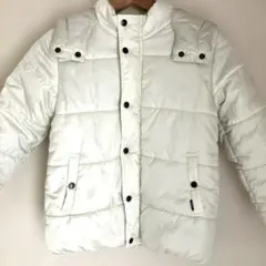 BeBe フード付き ダウンジャケット オフホワイト130