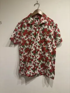 paul smith 全紳連　薔薇柄　ローズ　半袖シャツ　ポールスミス