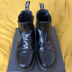 Dr. Martens サイドゴアブーツ ブラック　ホワイトステッチのサムネイル