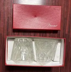バカラBaccarat ロックグラス　ペア未使用