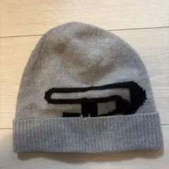 DIESEL ニット帽 ビーニー グレー
