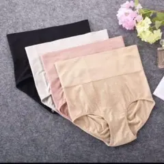 深ばき純綿美形ショーツお腹まで包む 産後 骨盤 矯正 補正下着【4枚セット】