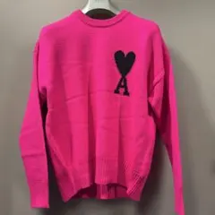 美品amiparis アミパリスニット ピンクセーター 長袖男女兼用
