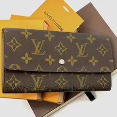 良品 ルイヴィトン モノグラム ポシェット ポルトモネ クレディ 財布 サラ
