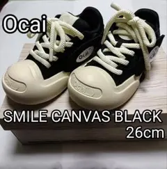 Ocai SMILE CANVAS BLACK スニーカー 26cm ブラック - メルカリ
