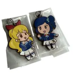 【新品 未開封】アイカツ　カプセルラバーマスコット　星宮いちご　霧矢あおい