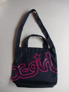 X-girl エックスガール　トートバッグ　ショルダーバッグ　ブラック　付録