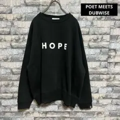 POET MEETS DUBWISE スウェット HOPE 黒 F