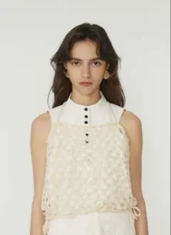 eaphi OPENWORK KNITTING BUSTIER - メルカリ