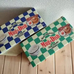 ✩新品未使用✩KALDI レトロアメリカンマグ＆ディッシュ 2セットのサムネイル