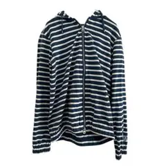 ORCIVAL オーシバル　ボーダー　ジップアップ パーカー　カジュアル 青白