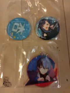 SEGA ラッキーくじ F賞白石杏缶バッジ・E賞青柳冬弥アクリルキーホルダー