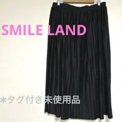 ★【大きいサイズ】スマイルランドSMILE LANDブラックプリーツスカート