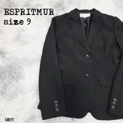 ESPRITMUR エスプリミュール　テーラードジャケット　ブラック　0897のサムネイル