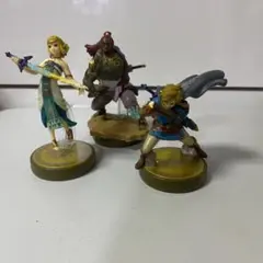 amiibo ゼルダ ティアキン ゼルダ姫 リンク ガノンドロフ3点セット