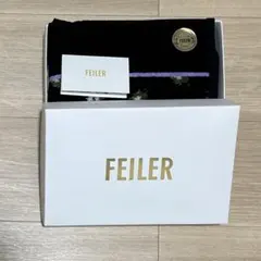 FEILER フェイラー ハンカチ タオル 花柄 ブラック ナイツドリーム
