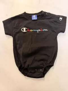 Champion ブラック ロンパース