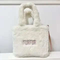 限定色♡FURFURピンクツイード2wayバッグ - メルカリ