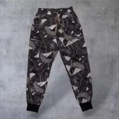 NERD UNIT ナードユニット 幾何学模様 ジョガーパンツ L