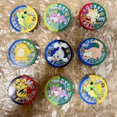 【美品　レア】ポケモン ポケットモンスター メンコ 9枚セット　(アマダ製)のサムネイル