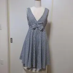 ギンガムチェックAラインワンピースＳ