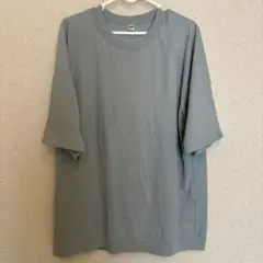 【XL】UNIQLO ラグランスリーブ ライトブルーTシャツ