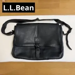 90s～00s L.L.Bean レザー ヴィンテージ　ショルダーバッグ 黒のサムネイル