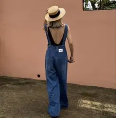MOKA tag denim coveralls オールインワン デニムサロペ - メルカリ