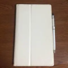 タブレット ケース ホワイト タッチペン付き