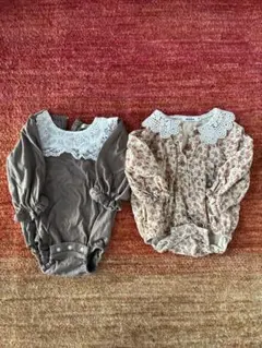 花柄 ロンパース