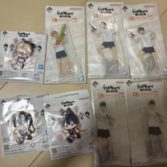 一番くじ ハイキュー!! 烏野 E賞 アクリルスタンド、H賞 ラバーチャーム